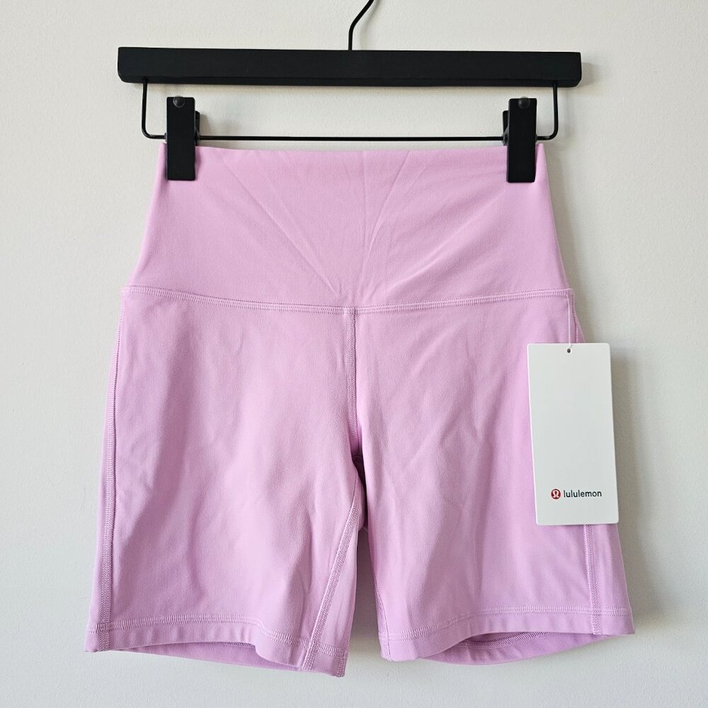 NWT LULULEMON VITP Pink Buttery Soft Align High Rise 6" Shorts Size 6, 8
